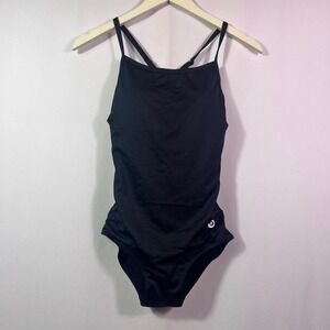 Baleaf Black One Piece Swimsuit 34 (Small) Racerback Open Back Padded
